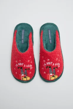 Zapatillas casa infantiles Navidad I'm not a Santa