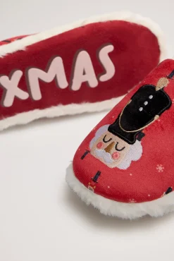 Zapatillas casa mujer Navidad cascanueces