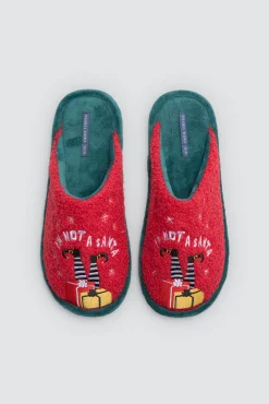 Zapatillas casa mujer Navidad I'm not a Santa