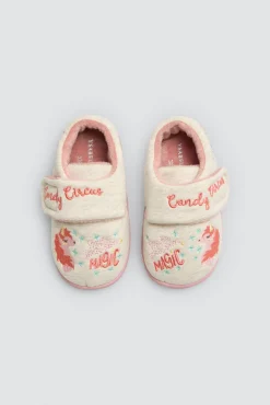 Zapatillas de bebé velcro estampado unicornios