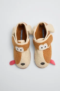 Zapatillas de casa infantiles perro con detalles 3D