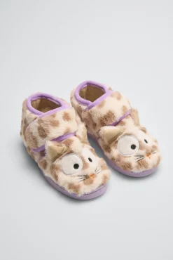 Zapatillas de casa bebé jirafa con velcro