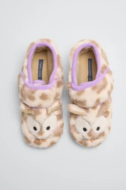 Zapatillas de casa bebé jirafa con velcro