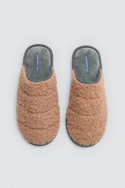 Zapatillas de casa con borreguito exterior