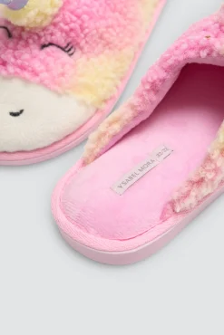 Zapatillas de casa infantiles unicornio 3D