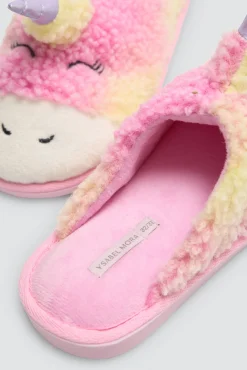 Zapatillas de casa infantiles unicornio 3D