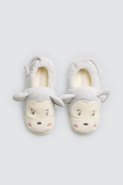 Zapatillas de casa infantiles mono y orejas 3D