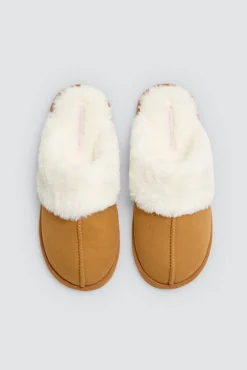 Zapatillas de casa pelo camel