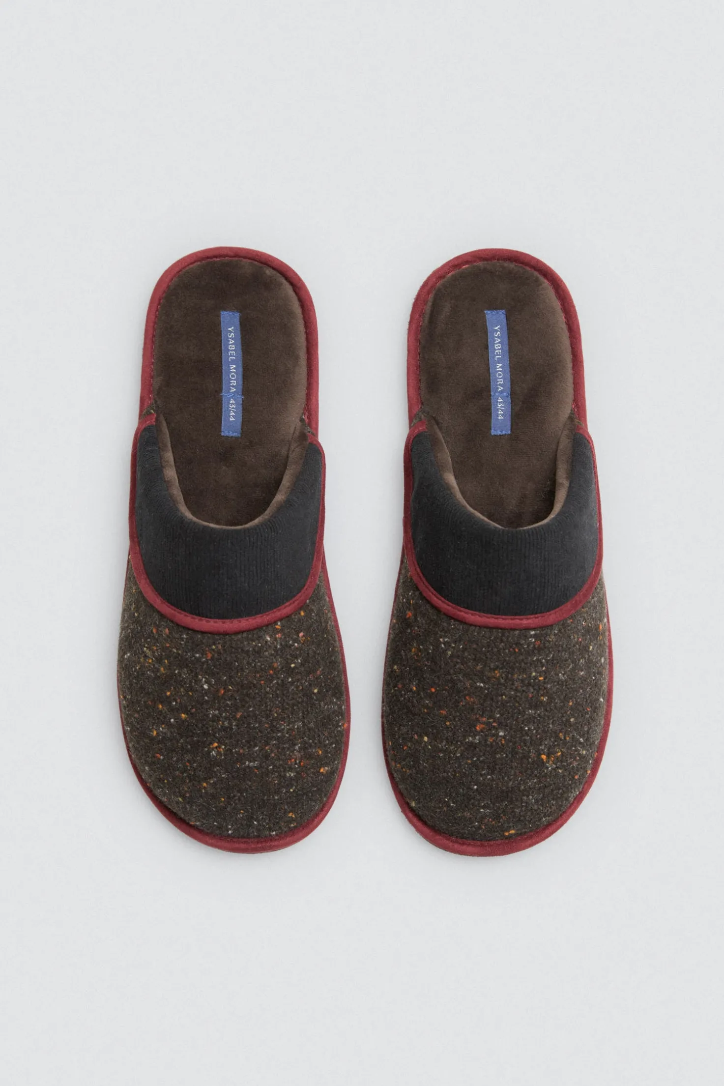 Zapatillas de casa tejido jaspeado