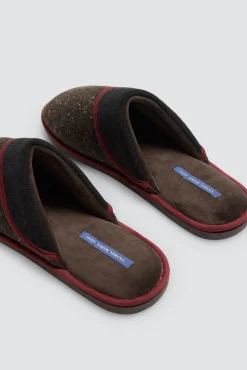 Zapatillas de casa tejido jaspeado